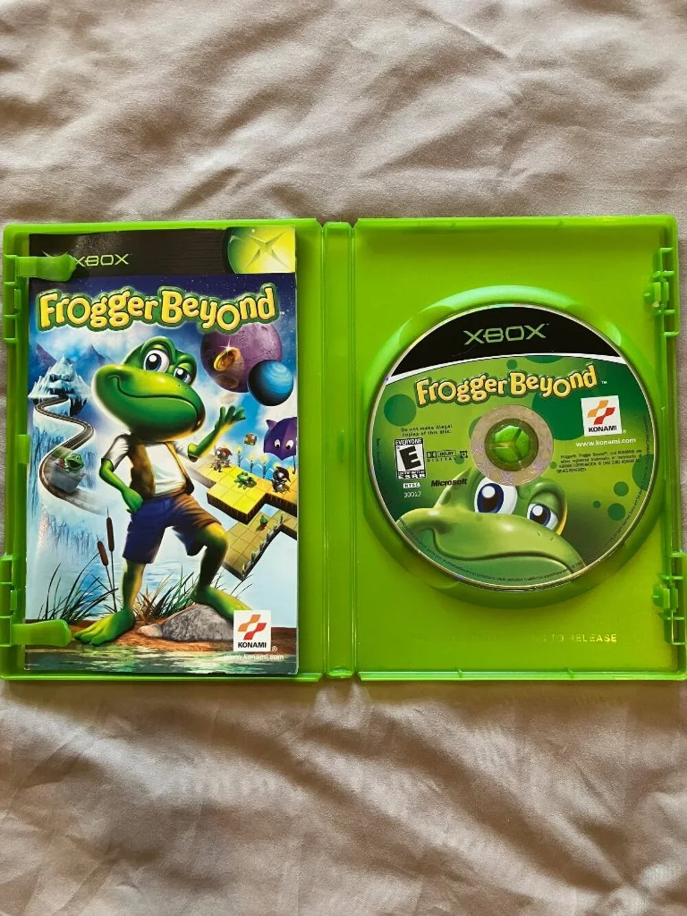 Frogger Beyond Original Xbox CIB Complete Tested Working w Manual Konami 2002